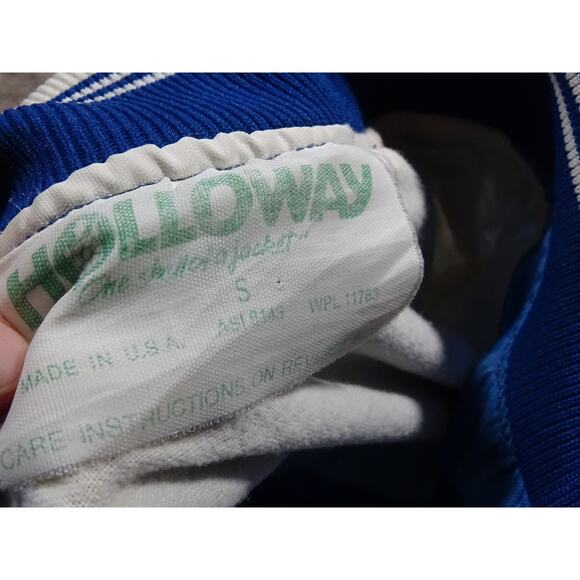 Vintage 80s Holloway Regal Boats Bomber Jacket - Made in USA - Men's S - Picture 6 of 8